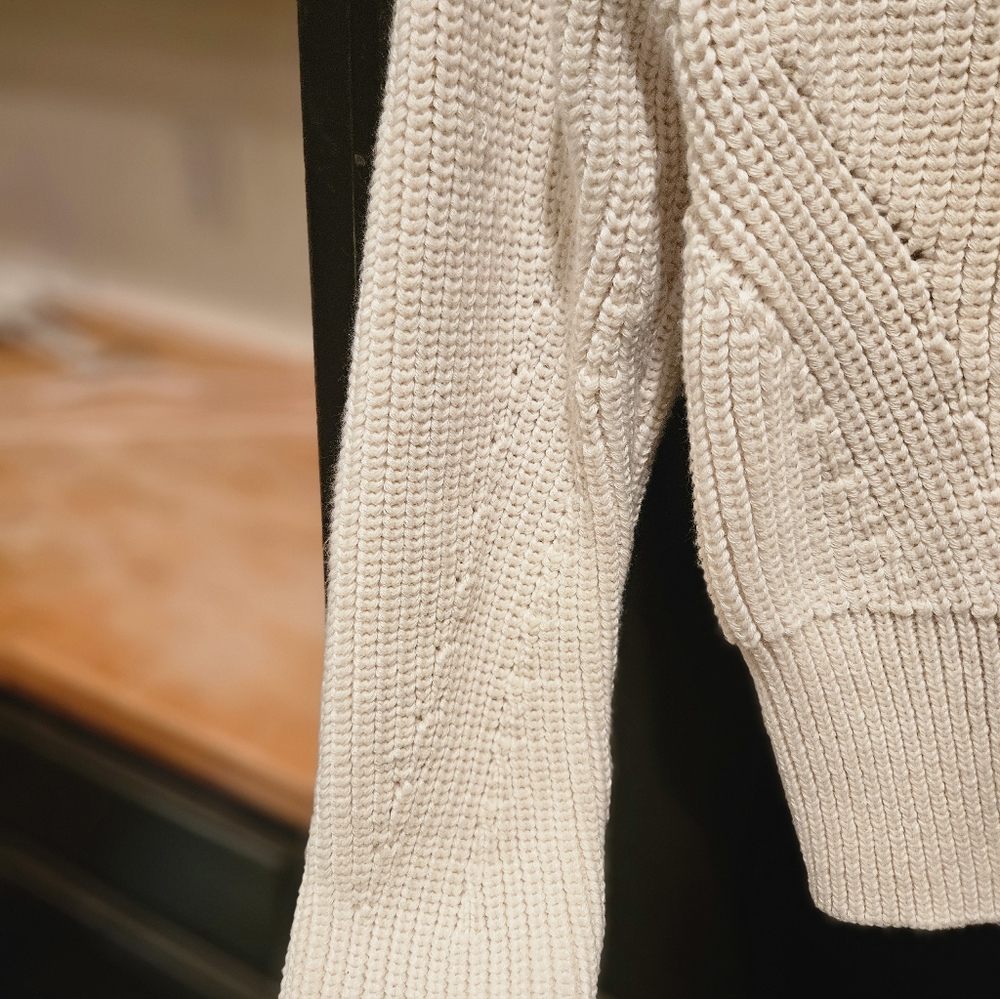 NWOT Z Supply Cream Tone Cropped Cardigan Extra Button; Pristine - Picture 6 of 9